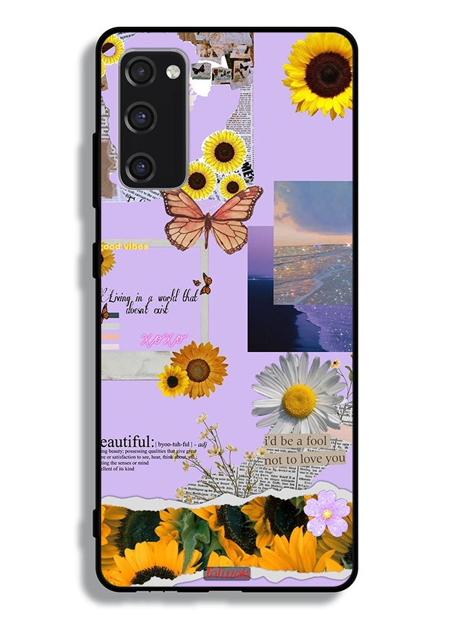 Tolwak Samsung Galaxy S20 FE Protective Case Cover Beautiful Sunflower Stickers - Image 2