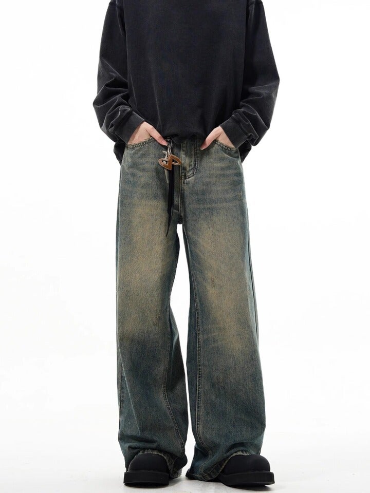 Unisex Casual Daily Denim Jeans - Image 1