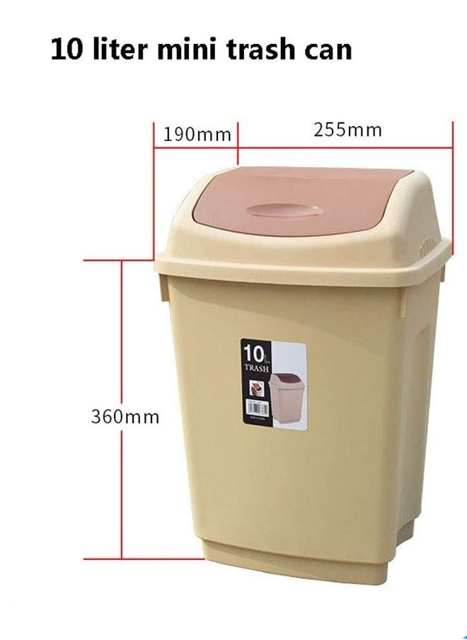 KLNAMAEAAN Premium 10-Litre Plastic Trash Bin with Durable Construction  - Image 2