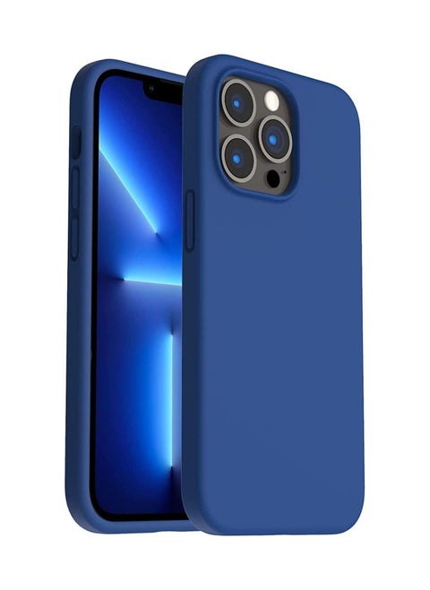 Silicone Shell Soft Microfiber Liner Cushion Cover Thin Full Body Protective for iPhone 13 Pro
