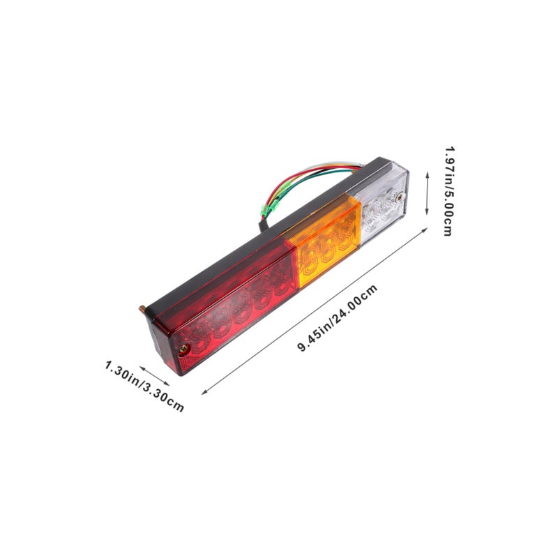 مصابيح ذيل المقطورة LED الحمراء - إشارات التوقف والانعطاف والمصابيح الجارية - تركيب سهل - Image 3