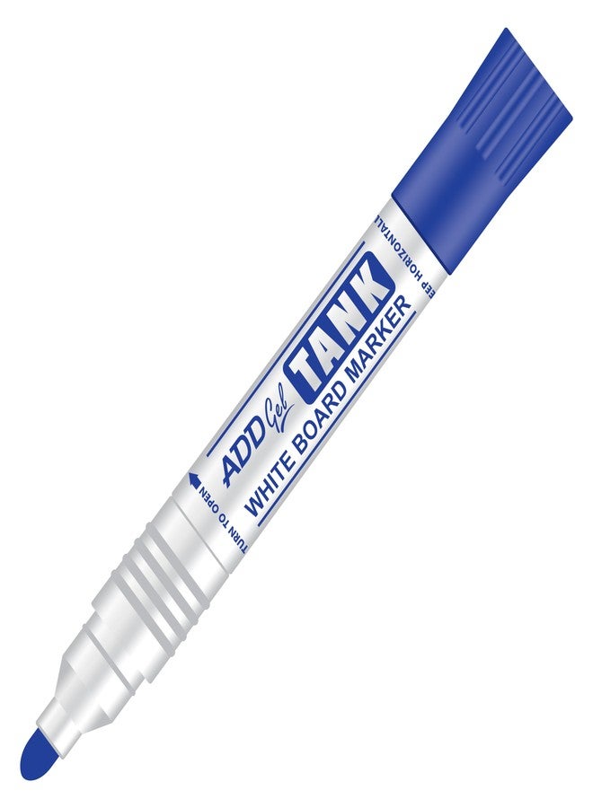ADD Gel أضف قلم تحديد سبورة بيضاء جل تانك، 10 قطع في علبة (أزرق) - Image 2