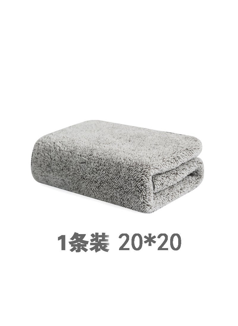 Japanese Style Bamboo Charcoal Dishwashing Cloth Household Cleaning Soft Fiber Dishwashing Towel Kitchen Supplies Thickened Water Absorbent Oil-removing Dish Cloth 1 Pack 20*20