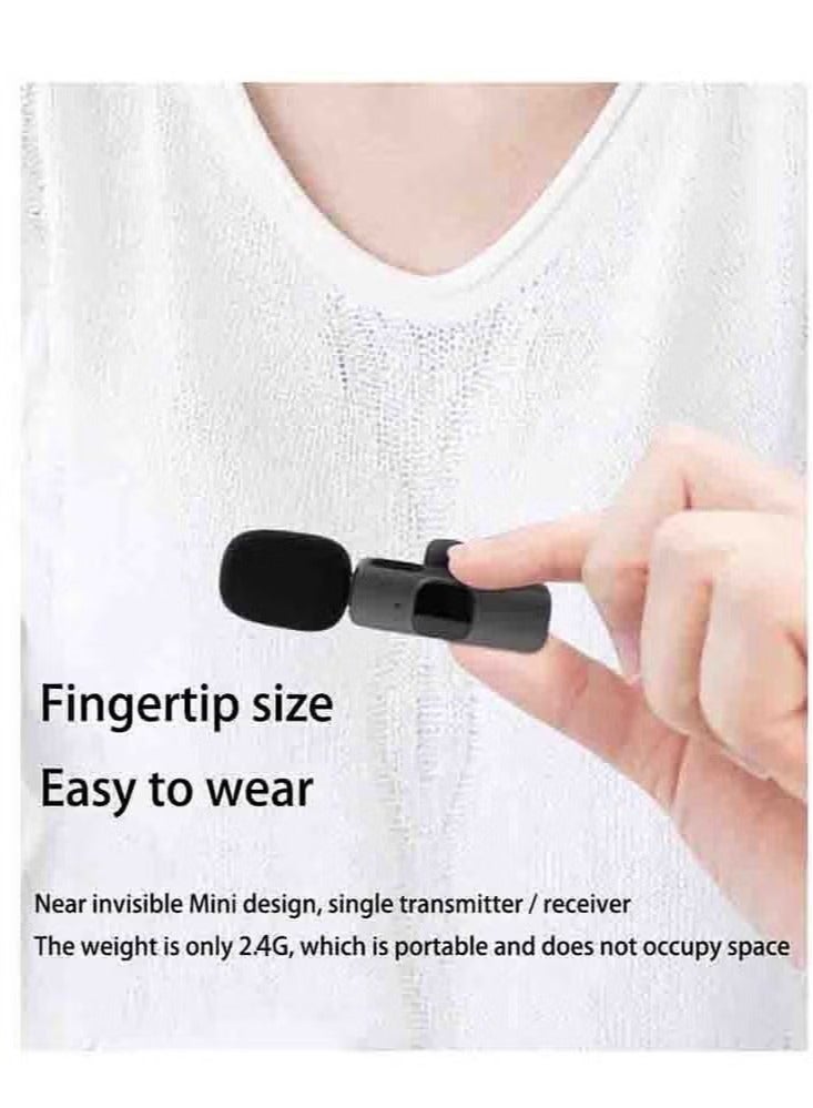 Wireless Lavalier Microphone 2.4G Radio Noise Reduction For iPhone - Image 5