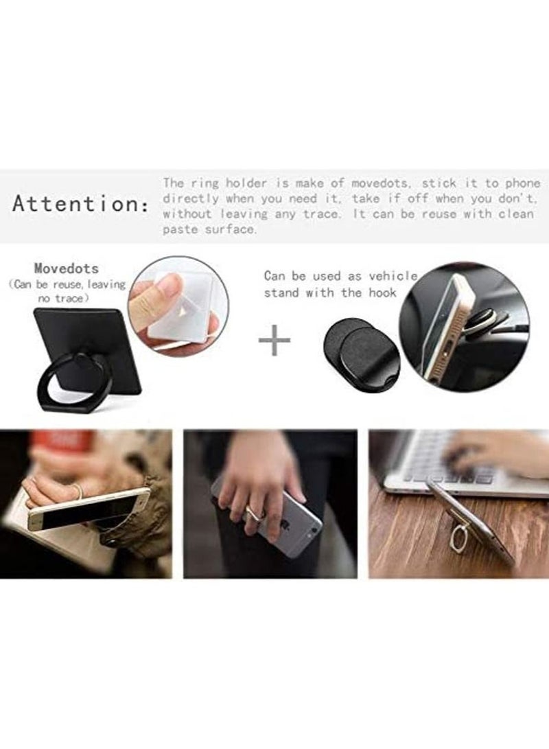 Imak Google Pixel Case Cover Cowboy Shell Hard Back Protective Cover With Ring Grip and Vehicle Hook Suitable for (Google Pixel) Black - Image 4