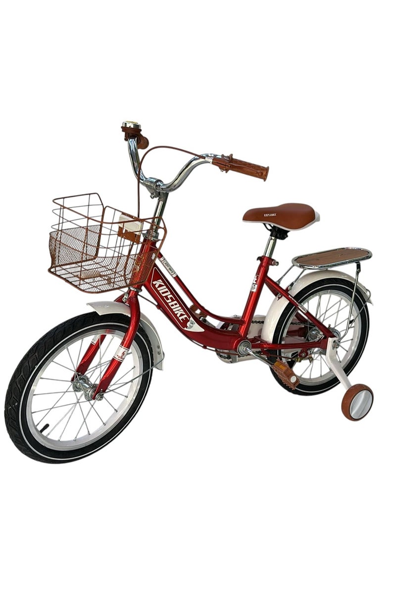 Kids cycle 16 Kids Bike – Dual Seat Children’s Bicycle with Training Wheels, Air Tube Tires, Adjustable Seat, Front Basket – Durable 16-Inch Bike for Ages 4-7 - Image 1