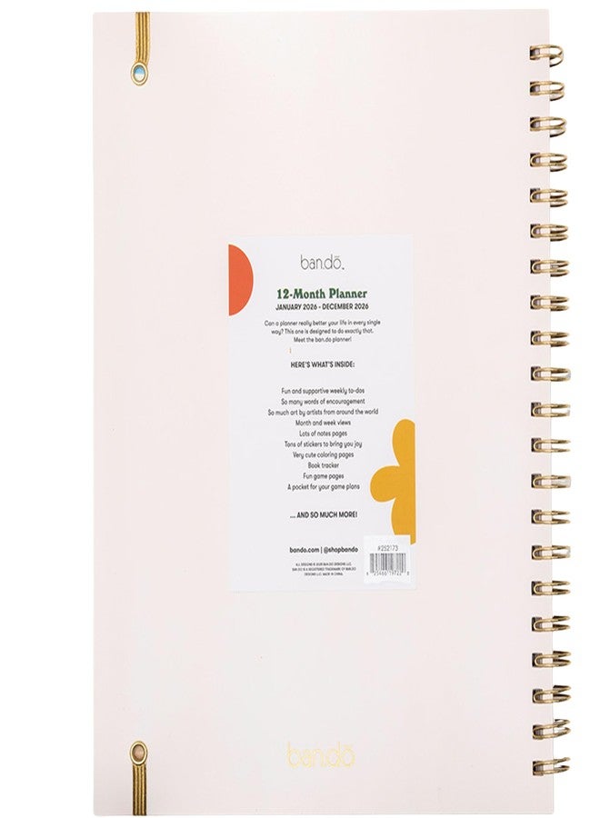 ban.do 12-Month Large Daily and Weekly Planner Dated January 2026 - December 2026, Soft Cover Self Care Journal, Agenda with Monthly Calendar, Stickers, Art & Bonus Pages (A Work of Art) - Image 2