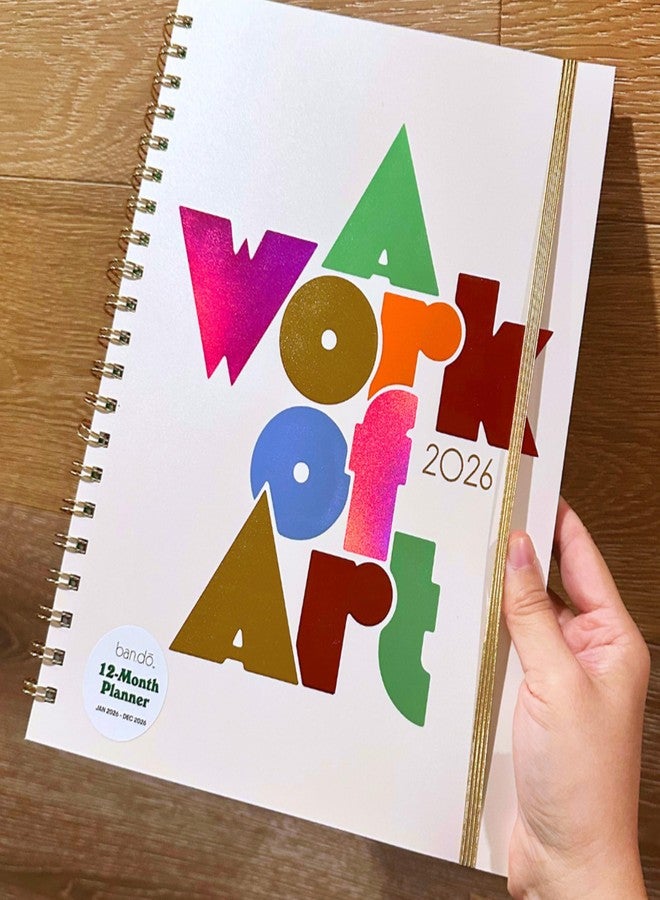 ban.do 12-Month Large Daily and Weekly Planner Dated January 2026 - December 2026, Soft Cover Self Care Journal, Agenda with Monthly Calendar, Stickers, Art & Bonus Pages (A Work of Art) - Image 4