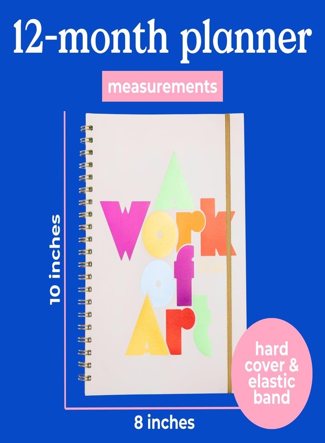 ban.do 12-Month Large Daily and Weekly Planner Dated January 2026 - December 2026, Soft Cover Self Care Journal, Agenda with Monthly Calendar, Stickers, Art & Bonus Pages (A Work of Art) - Image 3