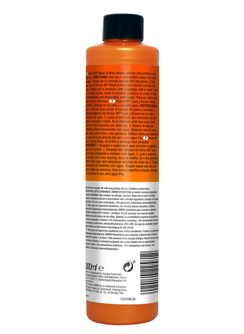 ARMOR ALL - Speed Shine Wash And Wax, 300Ml, One-Step Action, 1 Piece - Image 1