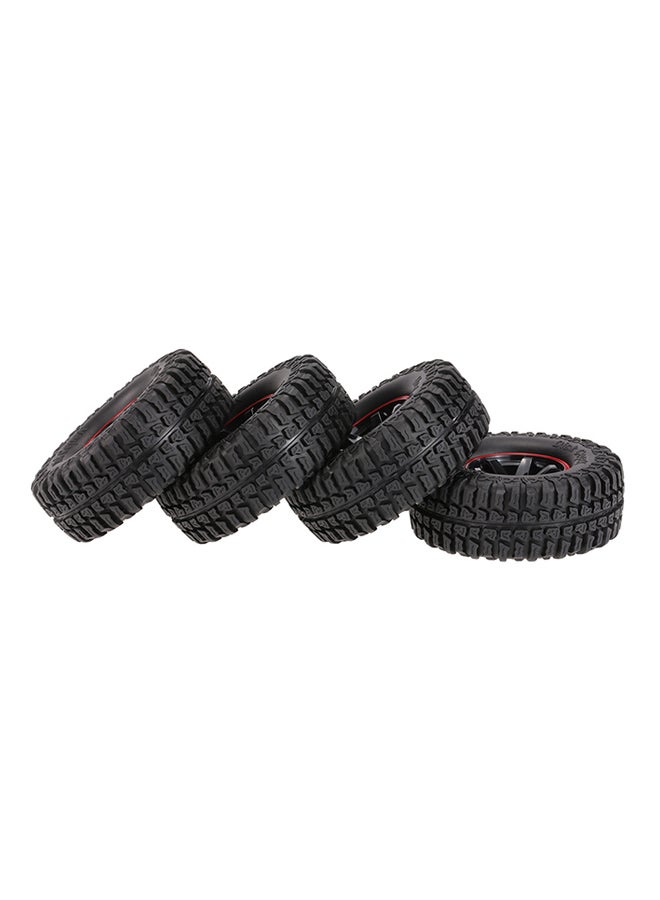 4-Piece Tires With Wheel Rim For RC Rock Crawler AX-3020B - Image 2