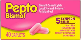 Pepto Bismol Caplets for Nausea, Heartburn, Indigestion, Upset Stomach, and Diarrhea, 5 Symptom Fast Relief in a Convenient Form, 40 ct - pzsku/Z6DCF4ABB6E8A0C5A0854Z/45/_/1744283664/aa082ea7-741d-4434-b0b3-872333d83ff7