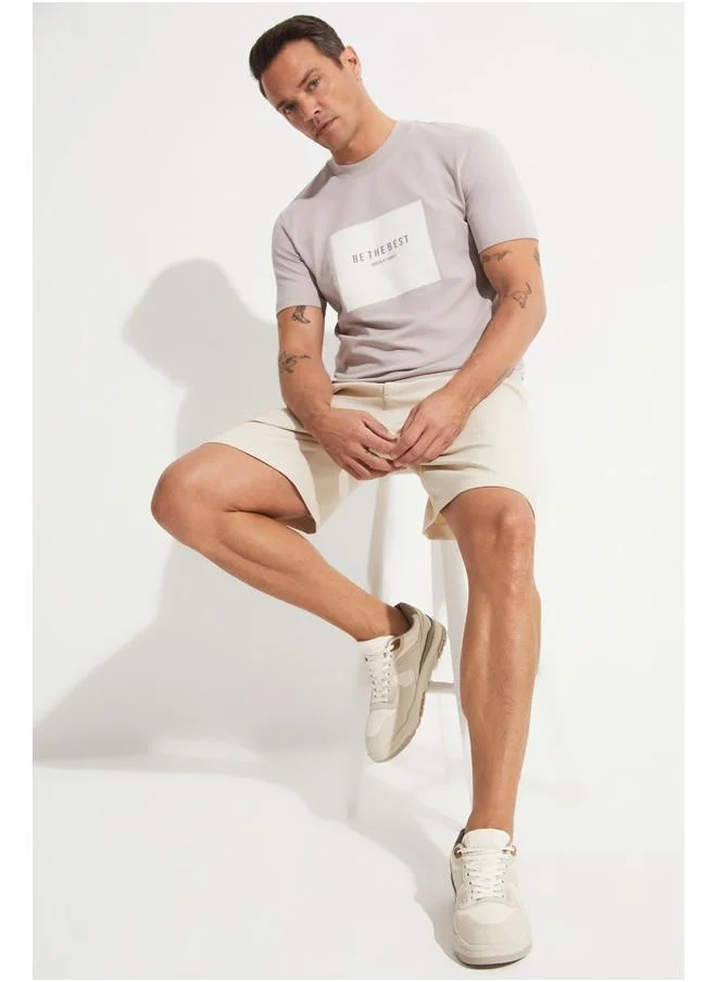 جون June Men Printed Tshirt Grey