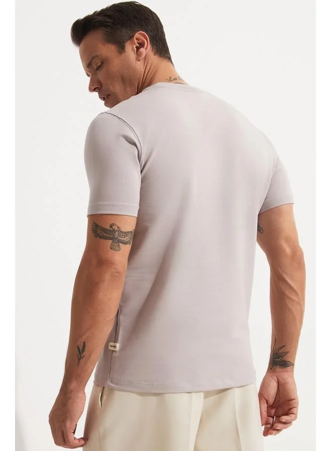 جون June Men Printed Tshirt Grey