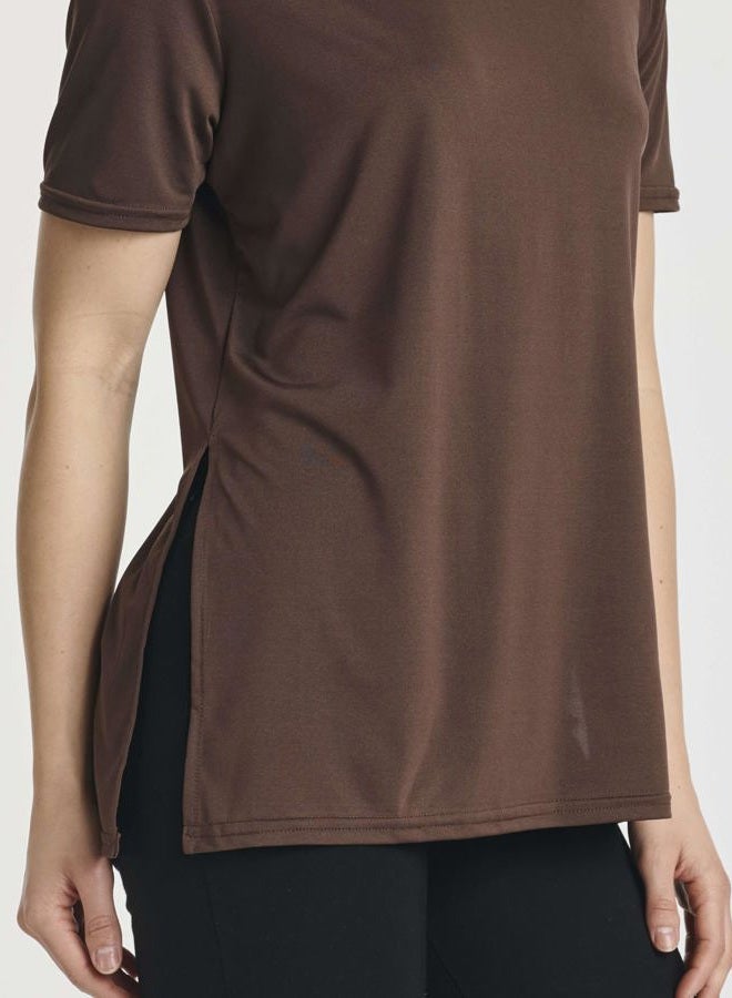 REALESSENTIALS Ladies Split Hem Relaxed Fit SS Crew Neck- Set 3, L - Image 3