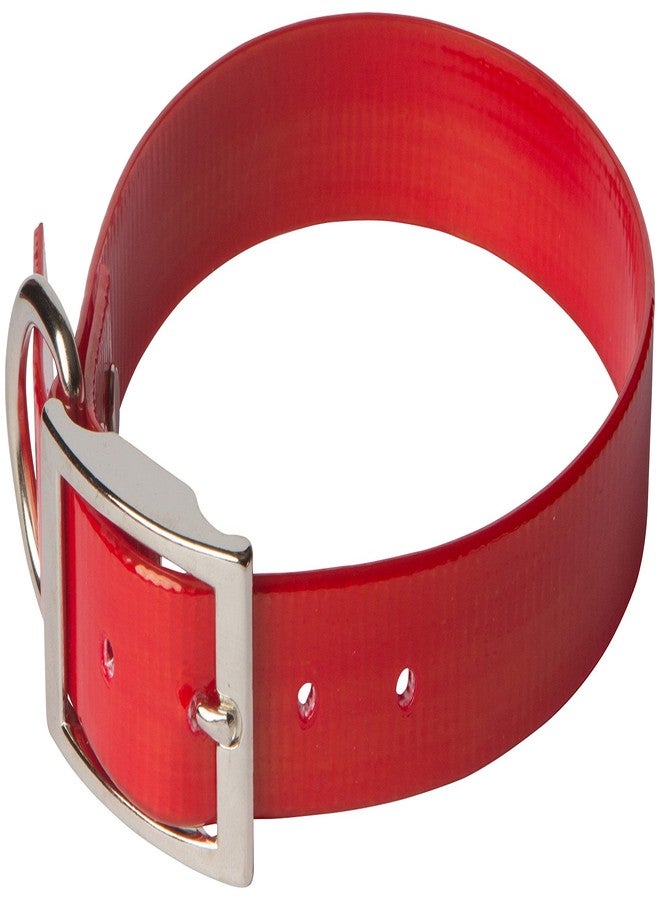 OmniPet SunGlo Regular Dog Collar, 1" Wide, Red, Fits 16"- 19.5" Neck Sizes, Vibrant Colors & Tough Construction for Active Dogs