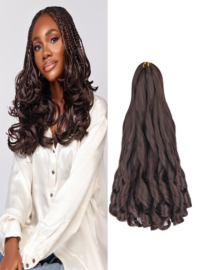 Luoyudu French Curl Braiding Hair 14 Inch 8 Packs Loose Wave Bouncy Crochet Hair Extensions Pre Stretched 50g/pack Curly Braiding Hair for Black Women (14Inch 8 Packs, 4#) - Image 1