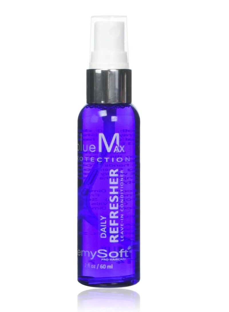 RemySoft blueMax Daily Refresher - Safe for Hair Extensions, Weaves and Wigs - Salon Formula Leave-in Conditioner - SCENTED