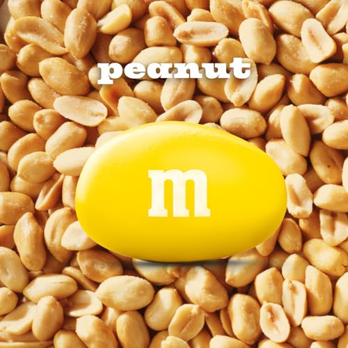 M&M'S برطمانات حلوى M&M'S بالفول السوداني، حلوى شوكولاتة متنوعة، حجم حفلة بالجملة، مكافآت ليلة الفيلم، حلوى شوكولاتة بالجملة، شوكولاتة بوفيه، قابلة لإعادة الإغلاق وإعادة التدوير، 23 أونصة لكل منها، عبوة من 2 - Image 3