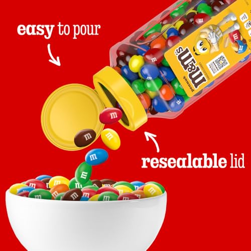 M&M'S برطمانات حلوى M&M'S بالفول السوداني، حلوى شوكولاتة متنوعة، حجم حفلة بالجملة، مكافآت ليلة الفيلم، حلوى شوكولاتة بالجملة، شوكولاتة بوفيه، قابلة لإعادة الإغلاق وإعادة التدوير، 23 أونصة لكل منها، عبوة من 2 - Image 4
