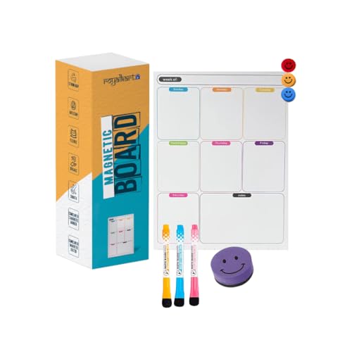 Royalkart Magnetic Weekly Planner for Fridge with 3 Marker & Duster (43 * 33 CM) - Image 1