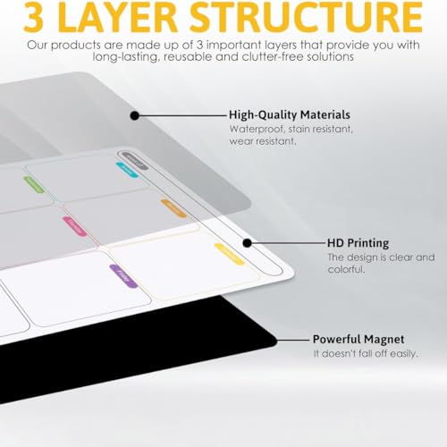 Royalkart Magnetic Weekly Planner for Fridge with 3 Marker & Duster (43 * 33 CM) - Image 2