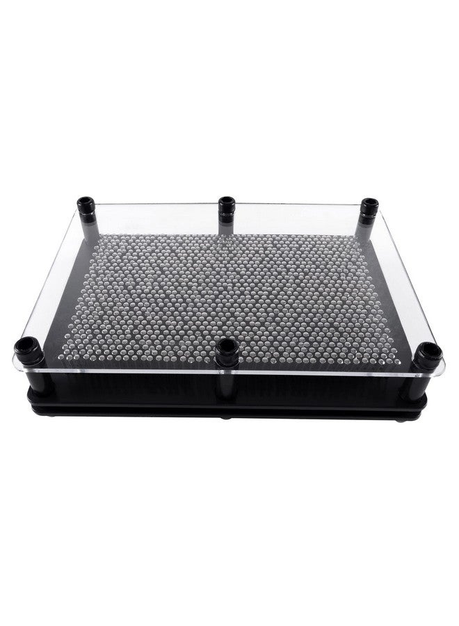 Super Z Outlet Classic 3-Dimensional Pin Art Board Metal Silver Toy for Sculptures, Children & Adults Learning Gift by Super Z Outlet® - Image 3