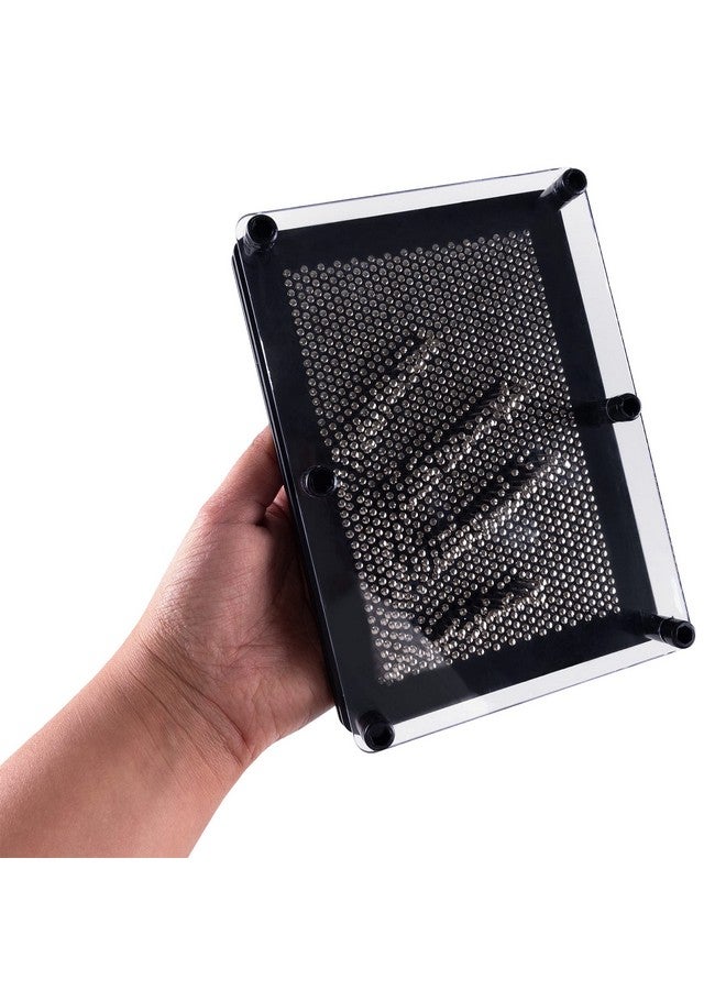 Super Z Outlet Classic 3-Dimensional Pin Art Board Metal Silver Toy for Sculptures, Children & Adults Learning Gift by Super Z Outlet® - Image 2