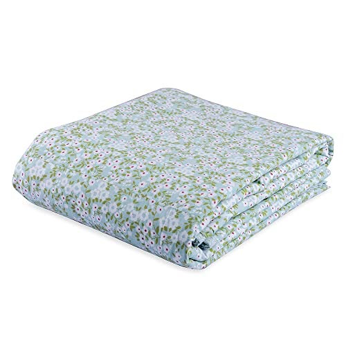 Wakefit Dohar Single Bed | 100% Cotton Blanket for Single Size Bed, Quilt | 110 GSM | Reverisible AC Blanket | 90x56 Inches - Sili Green - Image 2