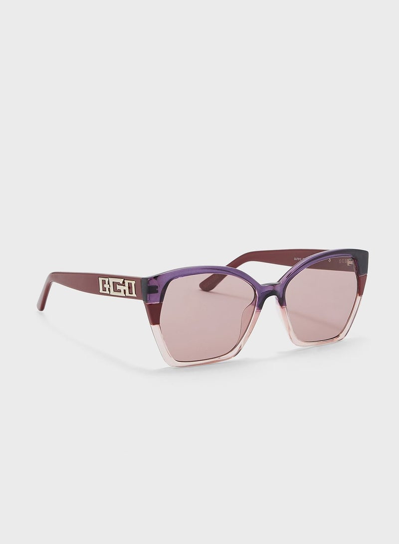 GUESS Half Frame Shape Sunglasses - Image 1