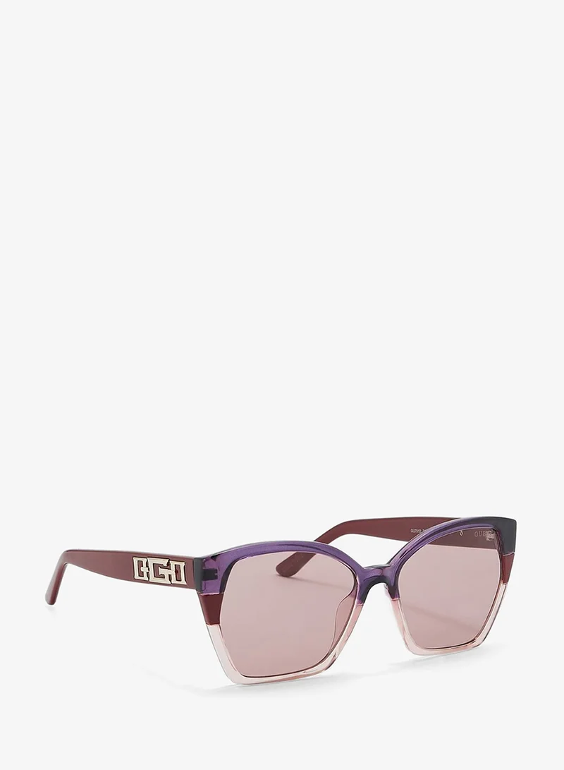 GUESS Half Frame Shape Sunglasses