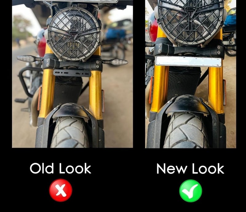 MOXZILLA Triumph Speed 400 Number Plate Relocater Also Suitable for Scrambler 400X Bikes - Image 2