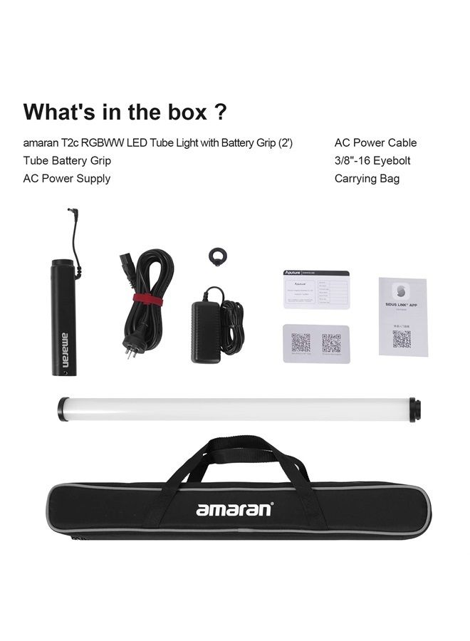 Aputure Amaran T2C 2' RGBWW Tube Light - Image 5