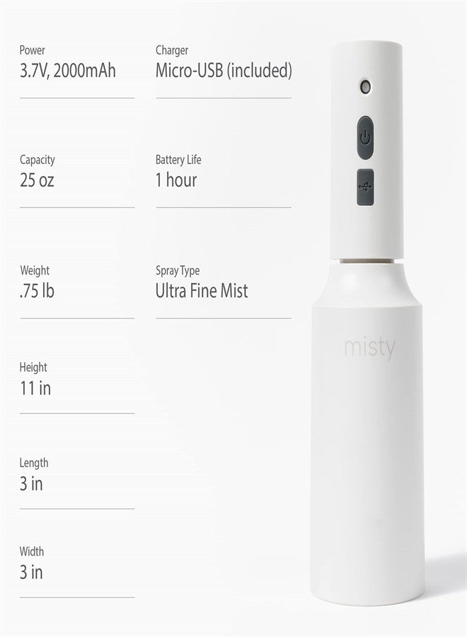 KASTWAVE Electric Plant Mister Spray Bottle, Automatic Plant Mister, Continuous Water Spray Bottle, Battery Powered Humidification Spray Bottle for Home Cleaning Salon Garden - Image 2