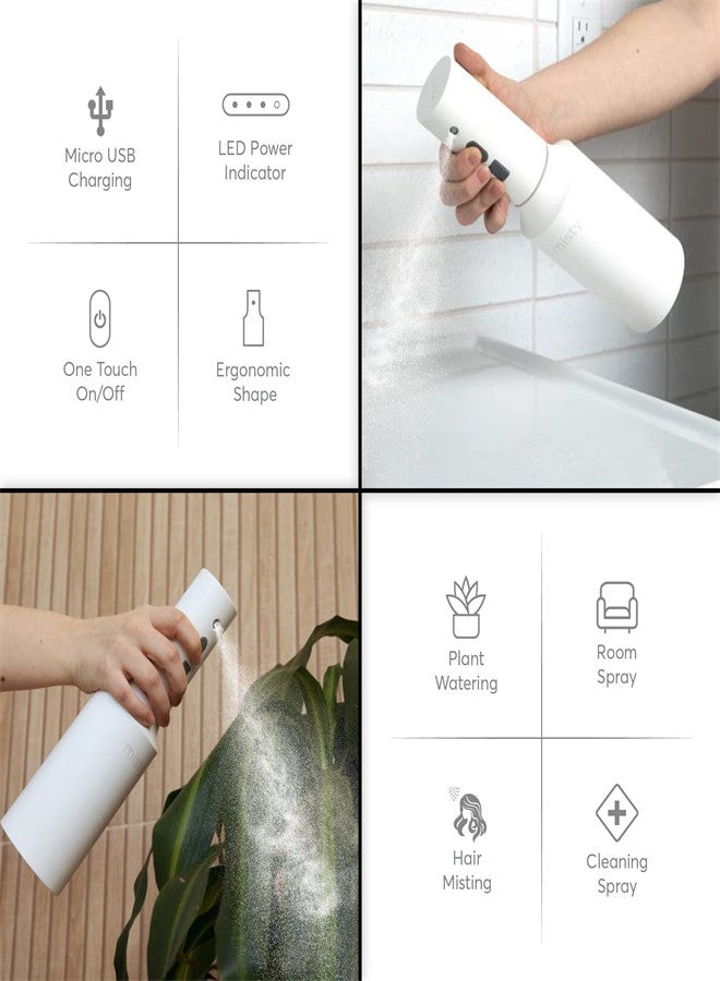 KASTWAVE Electric Plant Mister Spray Bottle, Automatic Plant Mister, Continuous Water Spray Bottle, Battery Powered Humidification Spray Bottle for Home Cleaning Salon Garden - Image 3