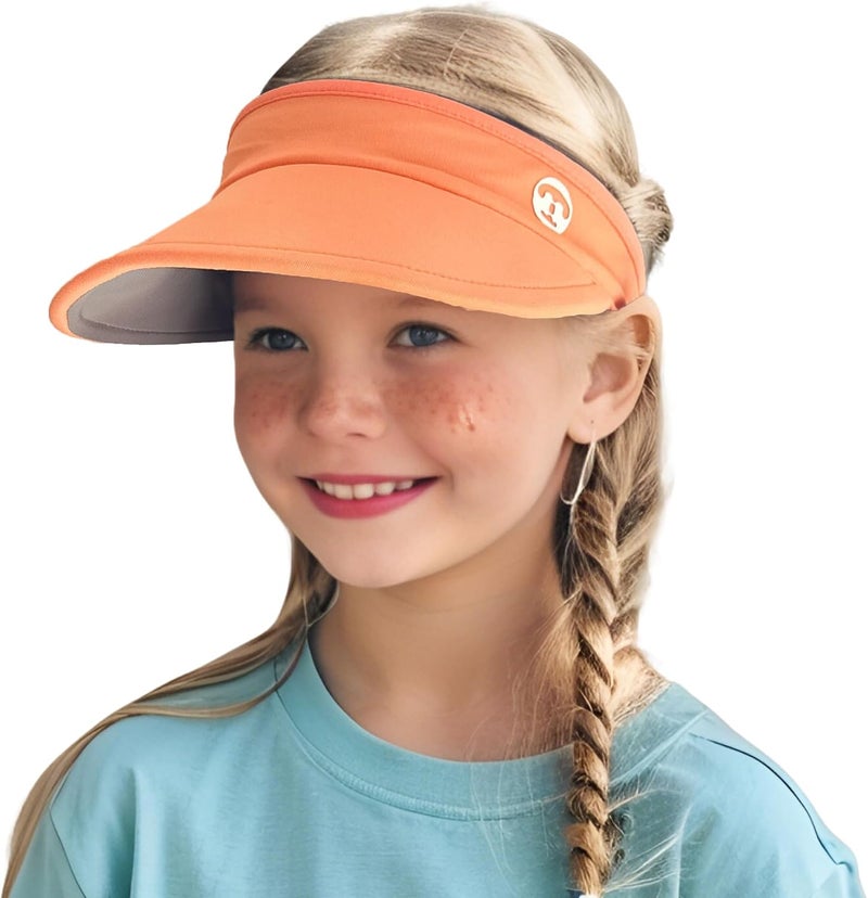 Jastore Kids Sun Visor Hats for Girls Boys Lightweight Sports Hat UPF50+ Sun Visor Hat for Running Outdoors - Image 1
