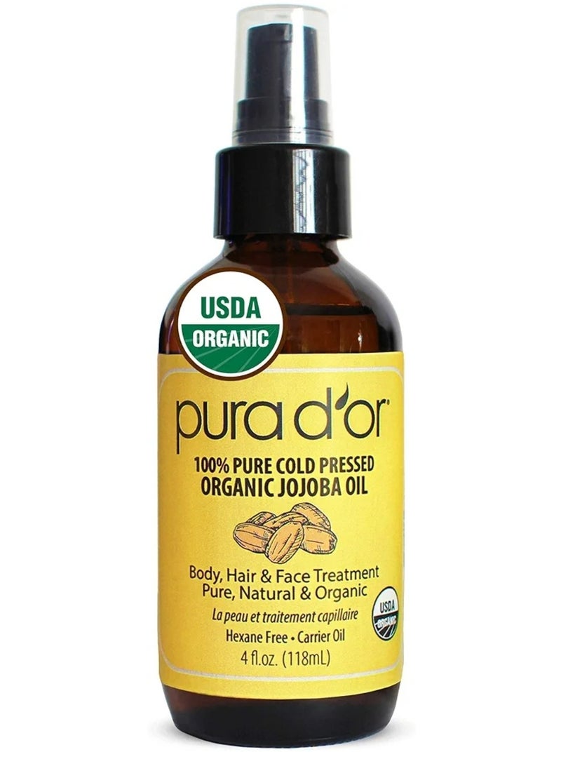 بيورا دور بورادور زيت الجوجوبا العضوي النقي والمعصور على البارد 118 مل - Image 1