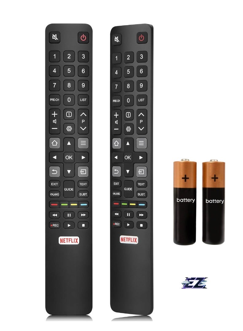 ELTRAZONE RC802N Universal Remote Control for TCL Smart Android TVs with Netflix Shortcut Key - With Battery - Image 1