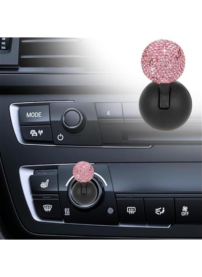 Generic Car Push to Start on Rocker, Diamond-Encrusted Joystick Ball-Bar, Car on Start Lever One-Touch Start on, Car Stickers Interior Decor Car on Cover Decorative  - Image 2