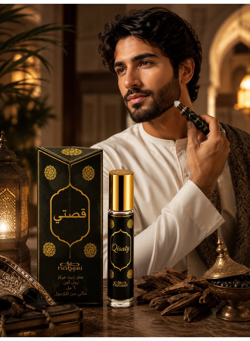 Nabeel 6 Pcs Nabeel Qisaty 6 ML Roll On Perfume Oil Luxurious Long-Lasting Arabic Attar for Everyday Elegance - Image 5