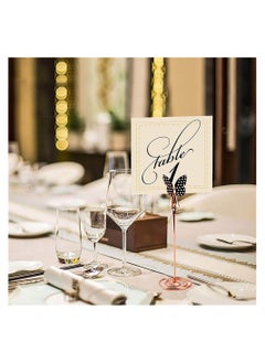 SYOSI 3-Pack Table Number Holder with Butterfly Alligator Clip, Business Card Holder Memo Sticky Photo Holder for Wedding Table Number Display  - Image 5