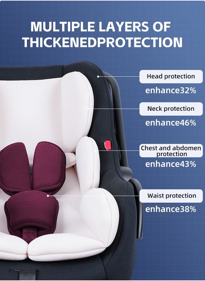 Soft Touch - Baby Carry Cot Portable Baby Car Seat With Full Body Support Soft Cushion Infant Baby Carrier Carseat and Base Removable Safety Seat For Newborn - Image 1