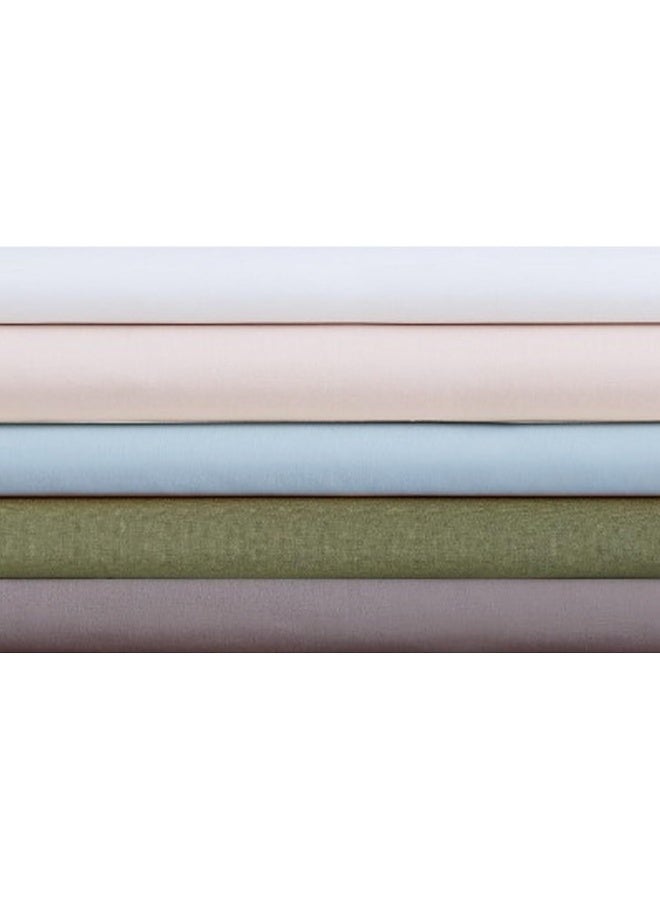 CANNON - Solid Percale 3 Piece Twin XL Sheet and Pillowcase Set - Blush - Image 5