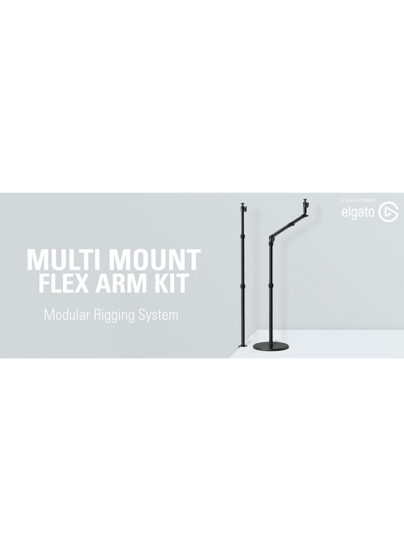 Elgato Weighted Base for Multi Mount – Heavy-Duty Round Desk Stand, Universal Compatibility, Black - Image 5