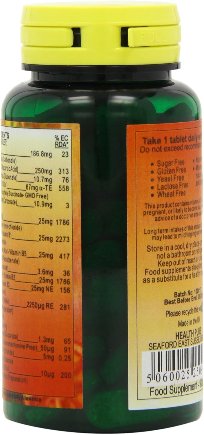 Health Plus Multi Vits n Mins Oneaday Multivitamin Supplement 90 Tablets - Image 4