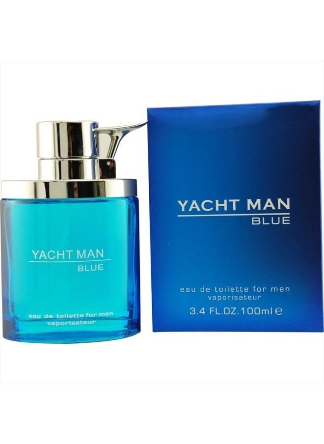 Myrurgia - Yacht Man Blue Eau-de-toilette Spray, 3.4 Ounce - Image 1