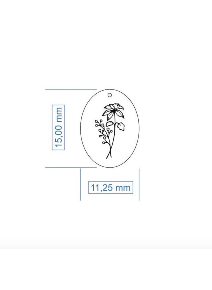 JEWELIVERY - JEWELIVERY 18Kt Gold Necklace with Birth Flower Style – Elegant and Personalized Jewelry, Perfect for Birthdays or Special Occasions, Symbol of Love and Growth - Image 1