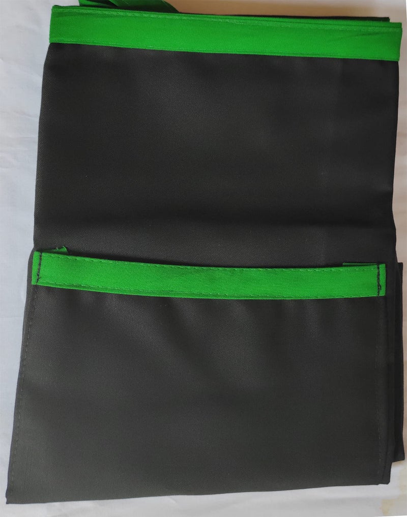 Switchon Polyester Waist Multipurpose Free Size unisex Apron - Proudly Made in India (Black Green) - Image 2