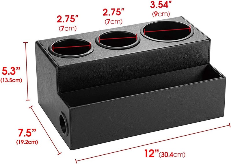 J JACKCUBE DESIGN JackCubeDesign Hair Dryer Holder Hair Styling Product Care Tool Organizer Bath Supplies Accessories Tray Stand Storage Bathroom Vanity Countertop with 3 Holes(Black) – :MK154C - Image 2