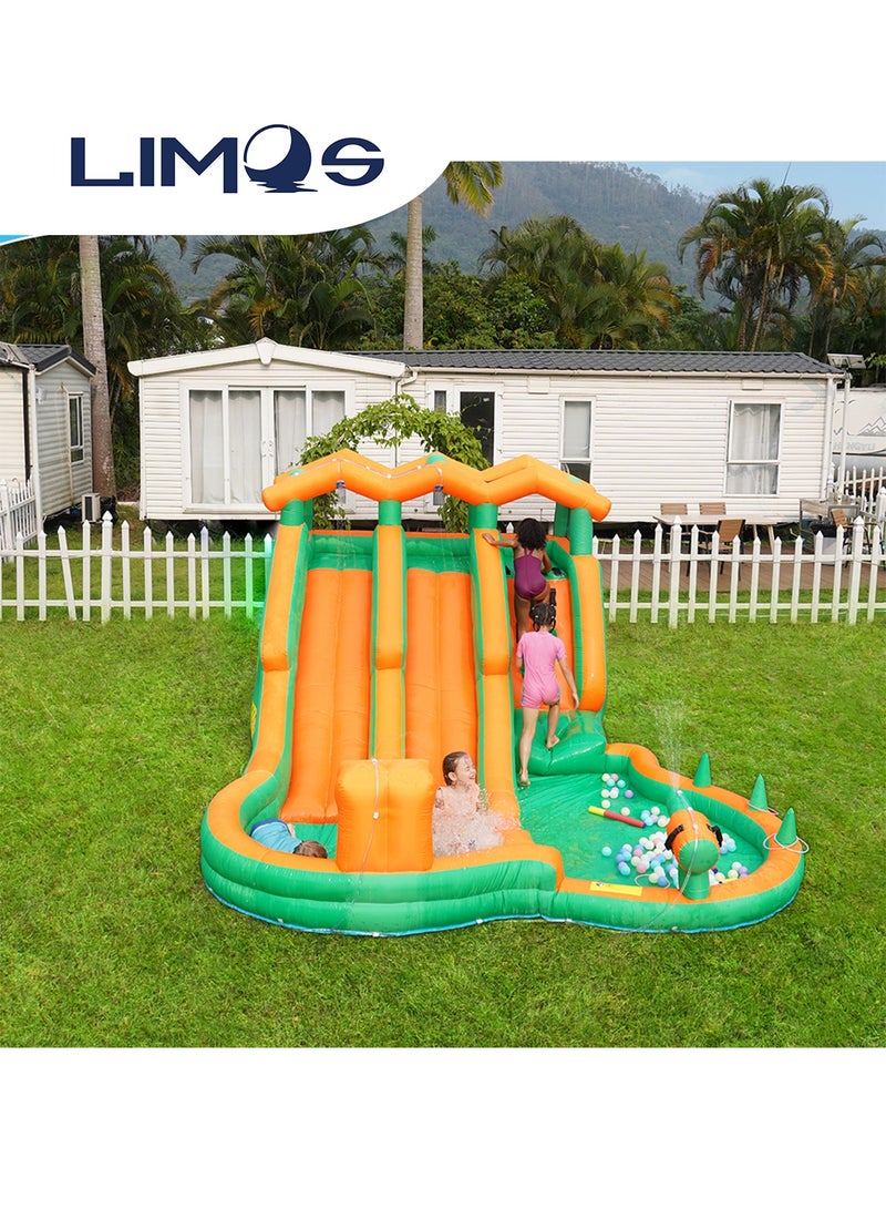 LIMOS Inflatable Twin Water Slide for Kids Outdoor Play Double the Fun - Image 5